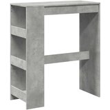 vidaXL Barska miza s policami betonsko siva 90x40x103,5 cm inž. les | Shoptok.si