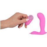 Sweet Smile SMILE G-Spot Panty - vibrator, ki ga je mogoče polniti, z radijskim nadzorom (roza) | Shoptok.si