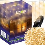  Zunanje novoletne lučke zavesa 500 LED toplo bela 8 funkcij 22,5m | Shoptok.si