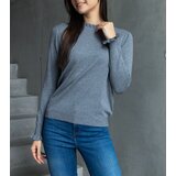Gemre Gray soft sweater decorated with a frill Luel | shoptok.hr