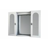 BADEN HAUS Omarica z ogledalom Roma (80 x 60 x 17 cm, bela, sijaj, LED) | Shoptok.si