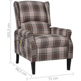 vidaXL masažni naslonjač od tkanine bež | shoptok.hr