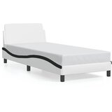  Okvir za krevet Dover bijelo-crni 90x190 cm umjetna koža | Eponuda.com