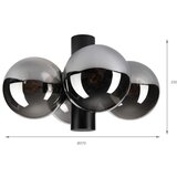  plafonska lampa sferio 4xE14/5W/230V crna/zadimljena crna | Eponuda.com
