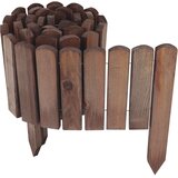 Aquagart Lesena rolo ograja temno rjava 10 x 200 cm – vrtna obroba za gredice in razmejitev trate | Fleksibilna obroba za poti, (5000159611) | Shoptok.si