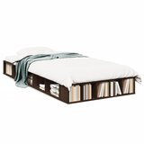 vidaXL Posteljni okvir rjav hrast 75x190 cm inženirski les | Shoptok.si