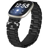 INF iskriv pas za fitbit versa 3/4 z metuljem in tremi okrasnimi kamni black, (22076729) | Shoptok.si