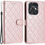 INORCO Za Tecno Spark 10C 4G šivanje črte Rhombus PU usnjena prevleka s preklopnim stojalom, denarnica, torbica za telefon, (22037141) Cene