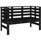  The Living Store Vrtna klop črna 111,5x53x71 cm trdna borovina - Vrtna Klop, (21460755) | Shoptok.si