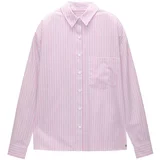 Pull&Bear Majica za spanje lila / eozin / bela