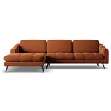 Makamii oranžna žametna kotna sedežna garnitura (levi kot) nalu – | Shoptok.si