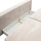 P & B ZOFA S POSTELJNO FUNKCIJO, bež tekstil | Shoptok.si