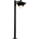 QAZQA Dizajnerski zunanji drog črna 100 cm IP44 - Morty | Shoptok.si