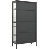 Ormarić za izlaganje antracit 90x40x180 cm čelik/kaljeno staklo | Eponuda.ba