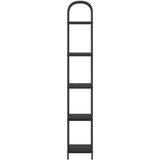 vidaXL Knjižna polica Črni hrast 40 x 30 x 183 cm Konstruiran les | Shoptok.si