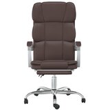  Uredski naslonjač od umjetne kože smeđi | shoptok.hr