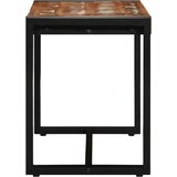 vidaXL Višebojna klupa 80x35x45 cm Obrađeno puno drvo | shoptok.hr