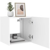  Zidni TV ormarić s LED svjetlima bijeli 40,5 x 35 x 40 cm | shoptok.hr