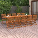  11-dijelni vrtni blagovaonski set 280x90x75 cm bagremovog drva | shoptok.hr