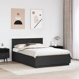  Krevetna konstrukcija Crna 150 x 200 cm Konstruirano drvo | shoptok.hr