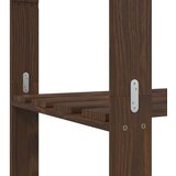  Stalak za pohranu 5 razina smeđi 80x38x170 cm masivna borovina | shoptok.hr
