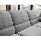 ELTAP Siva žametna raztegljiva/s prostorom za shranjevanje kotna sedežna garnitura (levi kot/v obliki črke L) Siber – | Shoptok.si