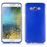 Cadorabo Ohišje, združljiv s Samsungom v modrem - zaščitnem pokrovu, narejen iz fleksibilnega silikona TPU v brušenem dizajnu, (20572651) | Shoptok.si