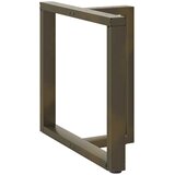  Noge za blagovaonski stol T-oblika 2 kom Crne 80x35x(72-73) cm Čelik | shoptok.hr