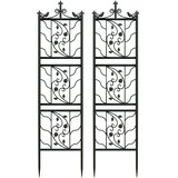 SupplySwap Metalni vrtnarski trellis, eleganten dizajn, trdna železna konstrukcija, črna, (5000218423) | Shoptok.si