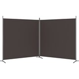 Sobna pregrada s 2 panela smeđa 348 x 180 cm od tkanine | shoptok.hr