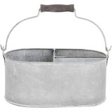Esschert Design Staro cinkovo vedro ovalno / 3 komore S | Shoptok.si