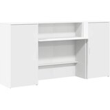  Recepcijski stol bijeli 200x50x103,5 cm od konstruiranog drva Slike