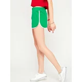 Yups Sports shorts with contrasting trimming green