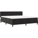 Box Postelja z vzmetnico Črna 180x200 cm Žamet, (22052905) | Shoptok.si