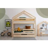 Adeko Otroška postelja s prostorom za shranjevanje z letvenim dnom 90x200 cm v naravni barvi DMPB – | Shoptok.si