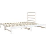  Dnevni ležaj na izvlačenje bijeli 2x(90x190)cm masivna borovina | shoptok.hr