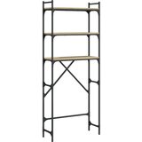 vidaXL polica za pralni stroj sonoma hrast 67x25x163 cm inženirski les, (21012779) Cene