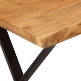 Klupa sa živim rubom 105 cm od masivnog bagremovog drva | shoptok.hr