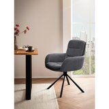 Livetastic Naslanjač Cord, Temno Siva, Vrtljiv | Shoptok.si