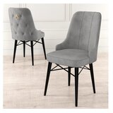 Hanah home Set 6 trpezarijskih stolica Pare Sivo-Crni | Eponuda.ba