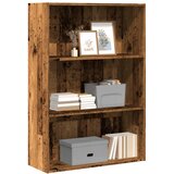  Regal za knjige boja starog drva 80x30x114 cm konstruirano drvo | shoptok.hr