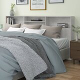 The Living Store Vzglavna omarica betonsko siva 220x19x103,5 cm - Vzglavna Omarica, (21418741) | Shoptok.si