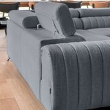 ELTAP Modra raztegljiva/s prostorom za shranjevanje kotna sedežna garnitura (desni kot/v obliki črke "U") Louis – | Shoptok.si