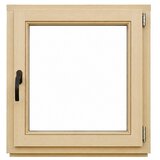  Leseno okno brez kljuke (80 x 80 cm, Smer odpiranja: Desno, Natur) | Shoptok.si