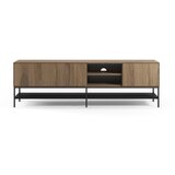 Marckeric TV komoda u dekoru hrasta u prirodnoj boji 180x55x35 cm Amira – | shoptok.hr