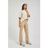 Moodo Beige women's trousers Cene