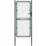  Vrtna vrata Čelik 100x200 cm Zelena | shoptok.hr