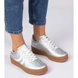 Gemre Silver women's platform sneakers Melly | shoptok.hr
