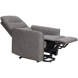 Modern Living tv-fotelj bishop, siva, videz usnja, relax funkcija | Shoptok.si