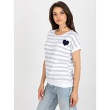 RELEVANCE Blouse-RV-BZ-8619.94-white-navy blue | Shoptok.si